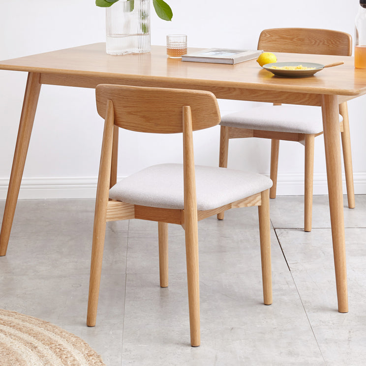 Dining Room Armless Dining Chair Home Wood Open Back Dining Chair