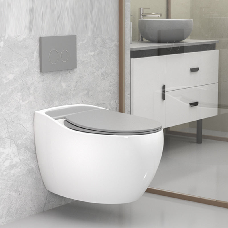 Contemporary Wall Hung Toilet Bowl Slow Close Seat Included Urine Toilet for Washroom