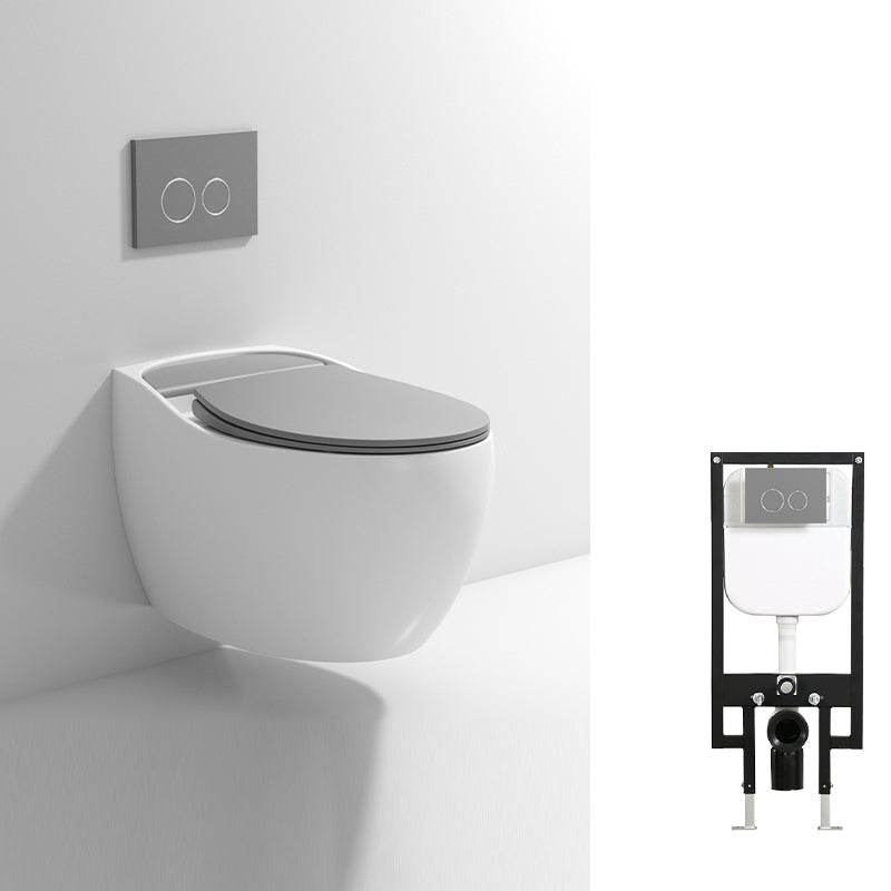Contemporary Wall Hung Toilet Bowl Slow Close Seat Included Urine Toilet for Washroom
