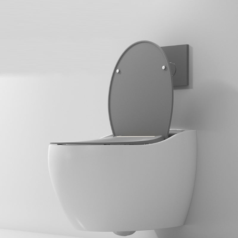 Contemporary Wall Hung Toilet Bowl Slow Close Seat Included Urine Toilet for Washroom