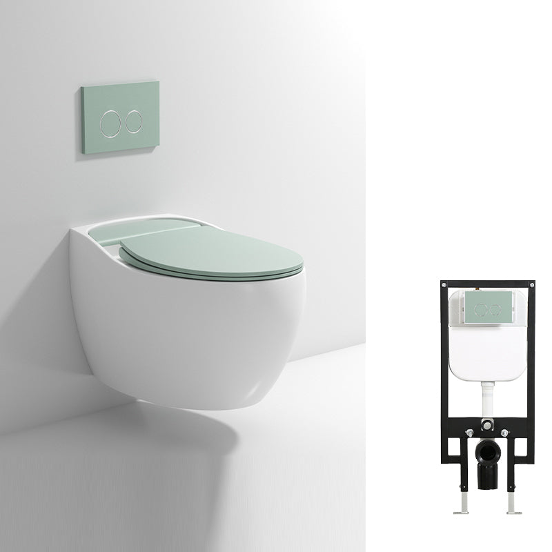 Contemporary Wall Hung Toilet Bowl Slow Close Seat Included Urine Toilet for Washroom