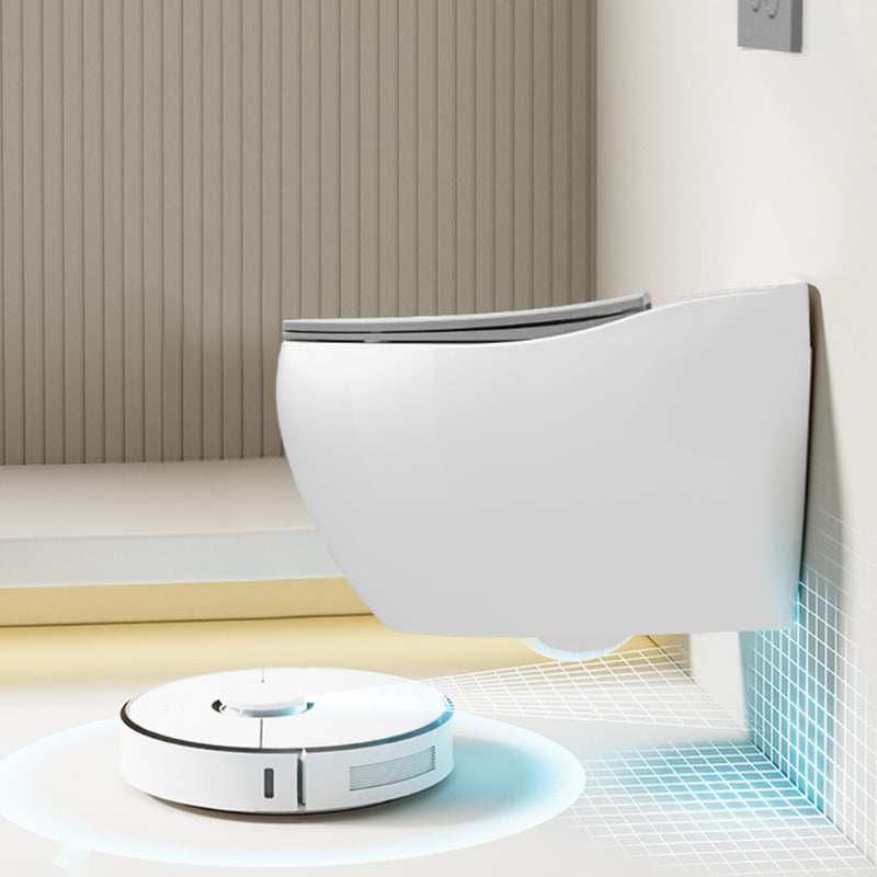 Contemporary Wall Hung Toilet Bowl Slow Close Seat Included Urine Toilet for Washroom