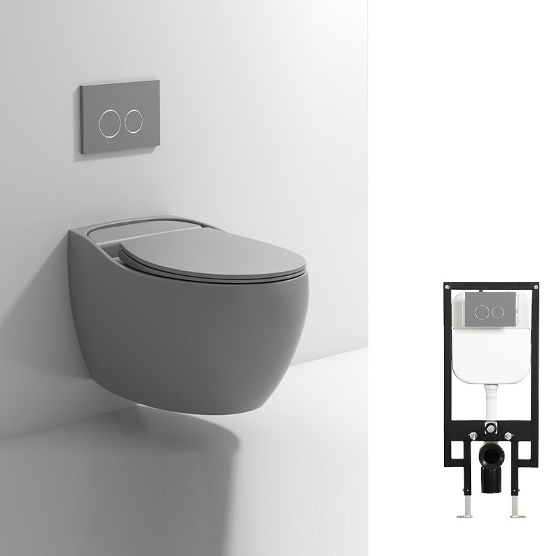 Contemporary Wall Hung Toilet Bowl Slow Close Seat Included Urine Toilet for Washroom