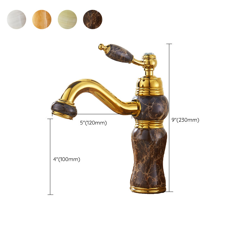Glam Vessel Sink Faucet Lever Handle Low Arc Vessel Sink Bathroom Faucet