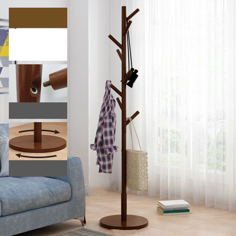 Free Standing Hall Stand Wooden Mid-Century Modern Hall Stand