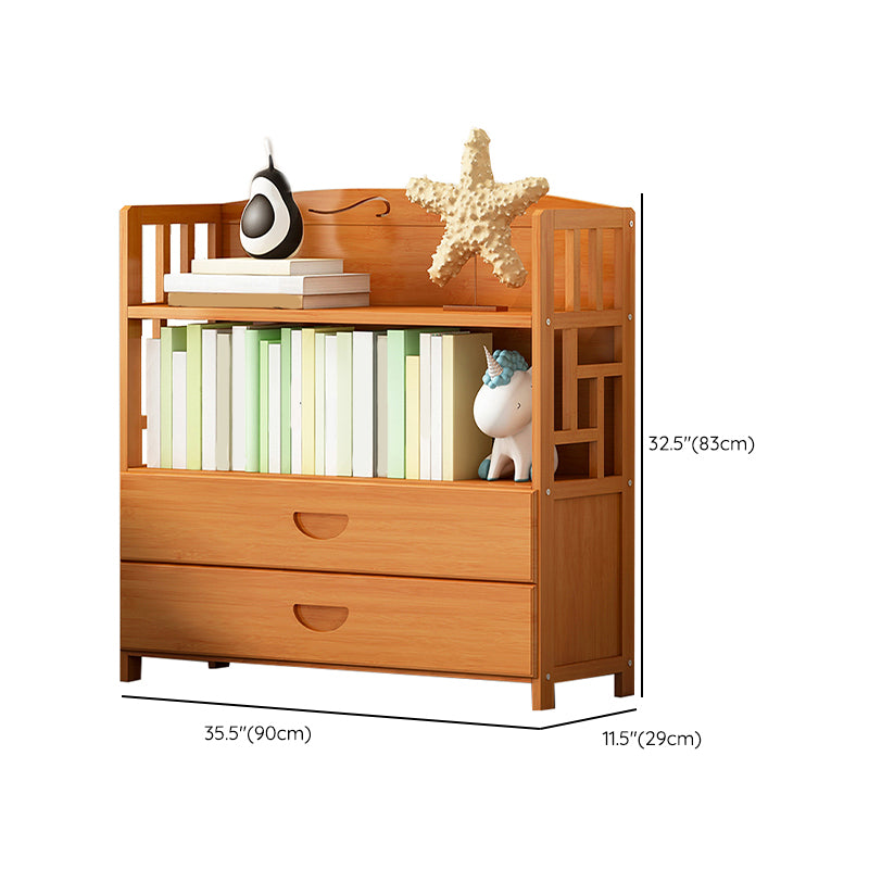 Contemporary 2 - Drawer Accent Chest, Rectangle Lacquered Chest in Natural