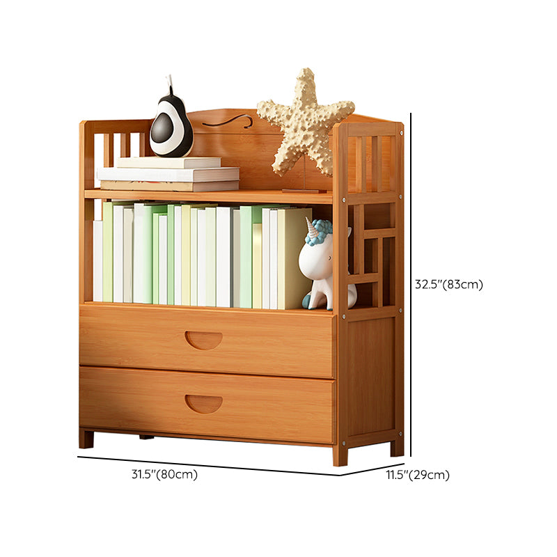 Contemporary 2 - Drawer Accent Chest, Rectangle Lacquered Chest in Natural