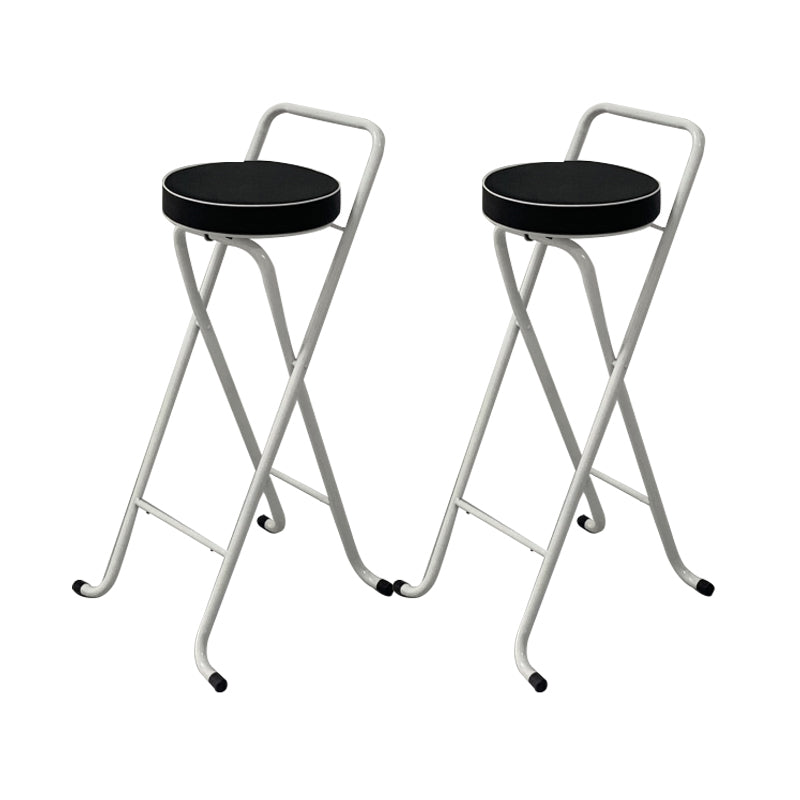 Contemporary Indoor Bar Stools Folding Counter Stool with Metal Legs