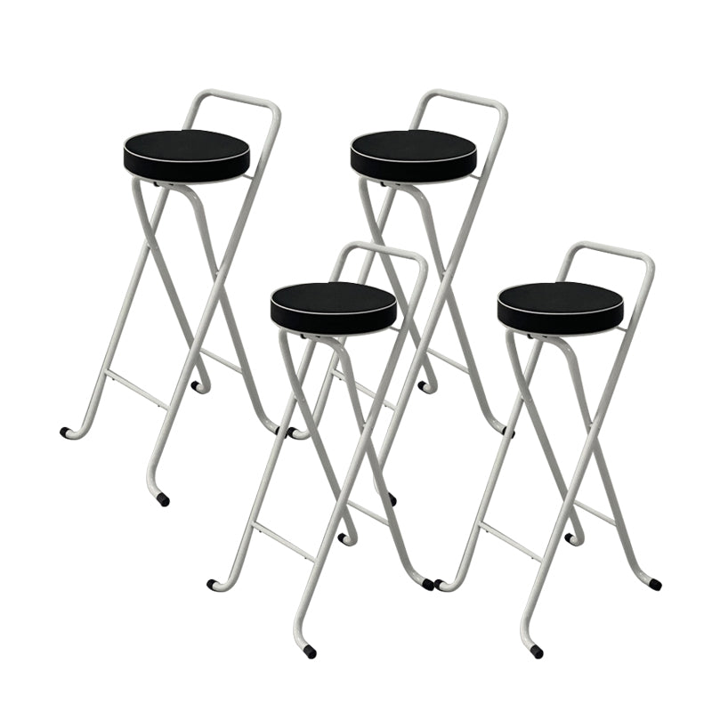 Contemporary Indoor Bar Stools Folding Counter Stool with Metal Legs