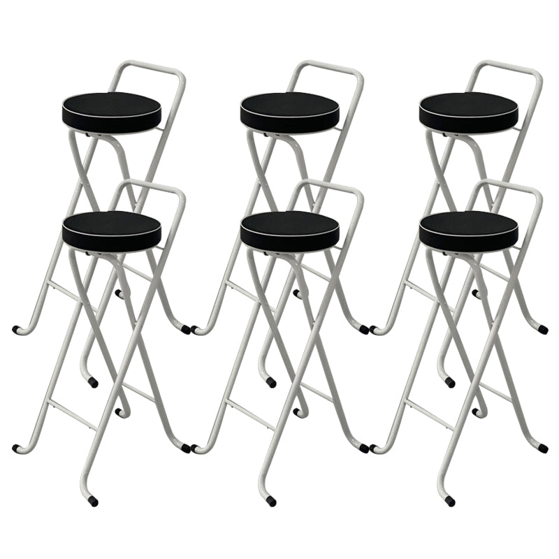 Contemporary Indoor Bar Stools Folding Counter Stool with Metal Legs