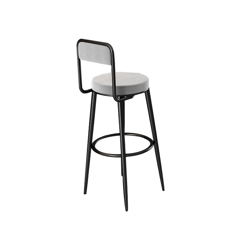 Metal Barstools Glam Armless Bar Stools With Black Metal Legs