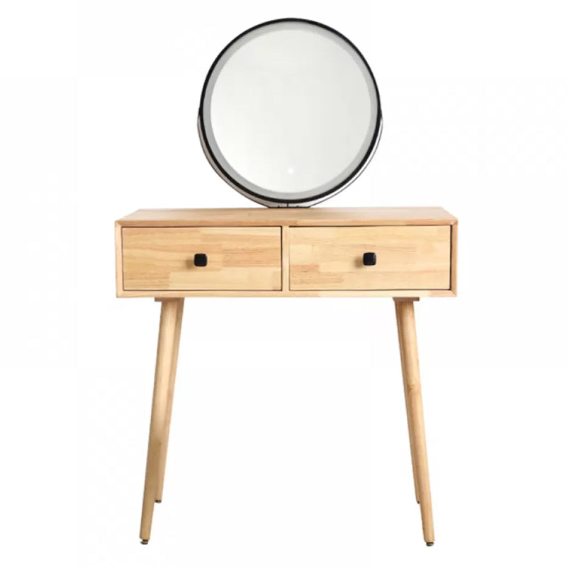 Contemporary Solid Wood Make-up Vanity Home Vanity Desk with Mirror