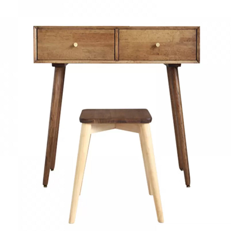 Contemporary Solid Wood Make-up Vanity Home Vanity Desk with Mirror