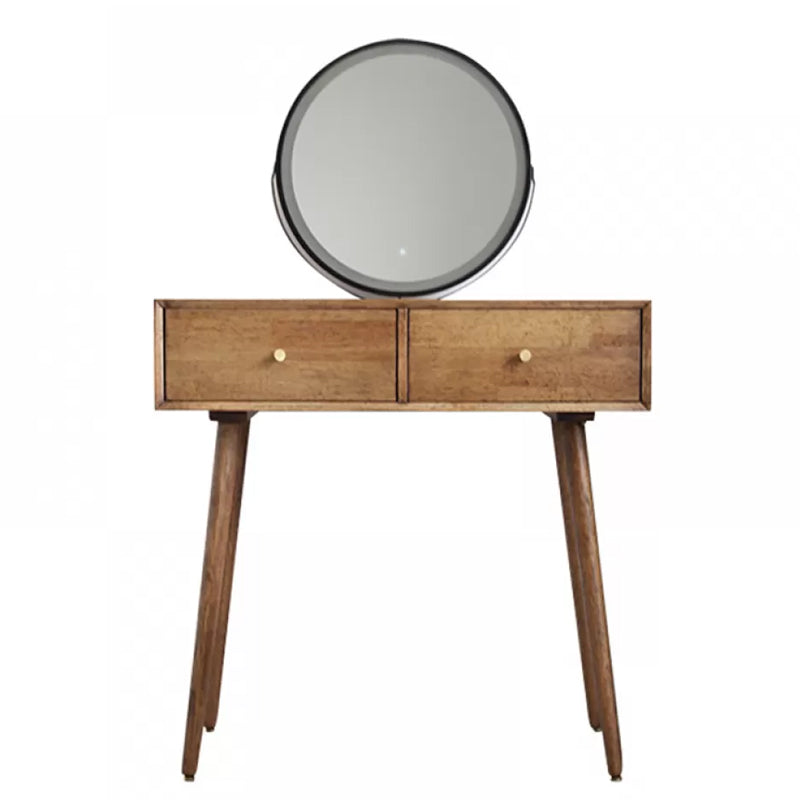 Contemporary Solid Wood Make-up Vanity Home Vanity Desk with Mirror