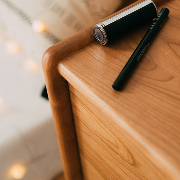 48.03" Height Wood Vanity Makeup Table Vanity Stool with Drawer for Bedroom