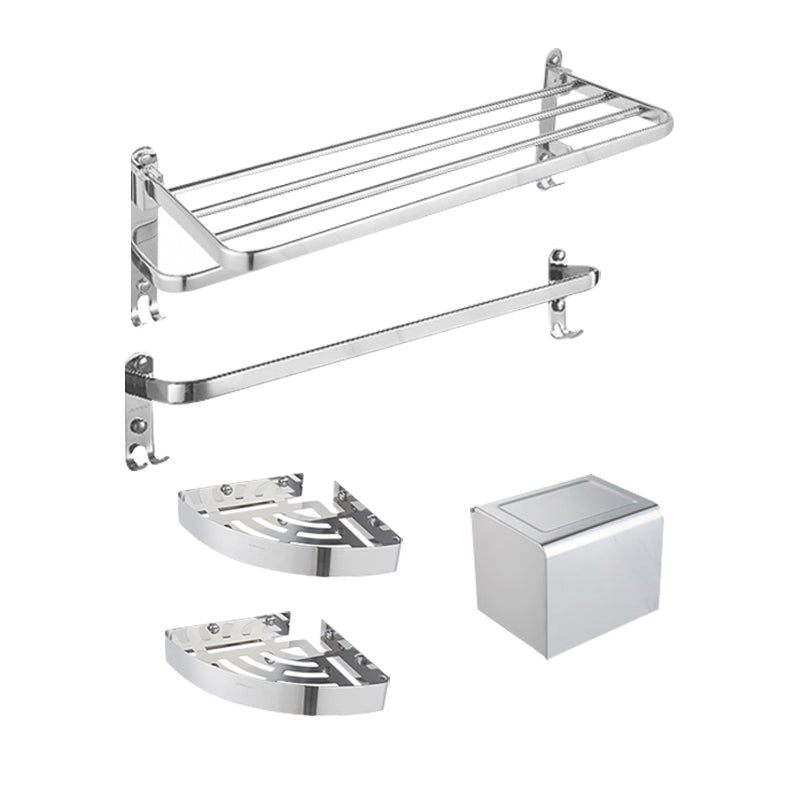 Modern Stainless Steel Bathroom Accessory Kit Towel Bar Paper Holder Bath Hardware Set