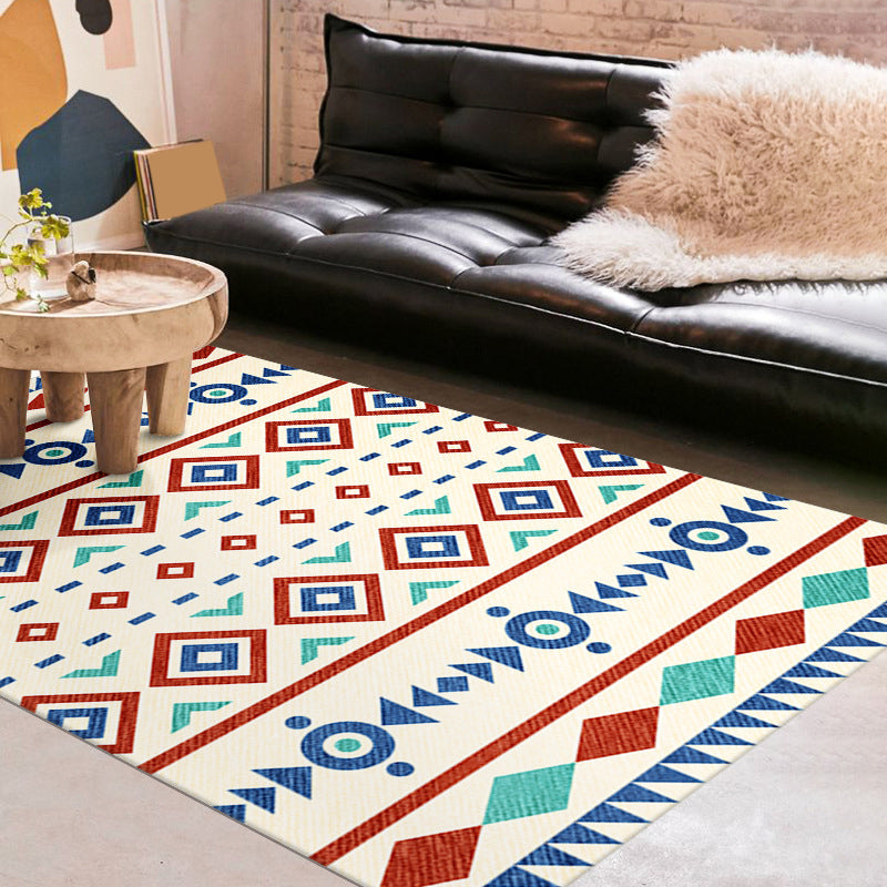 Orange Modern Carpet Graphic Polyester Carpet Tear Resistant Carpet for Drawing Room