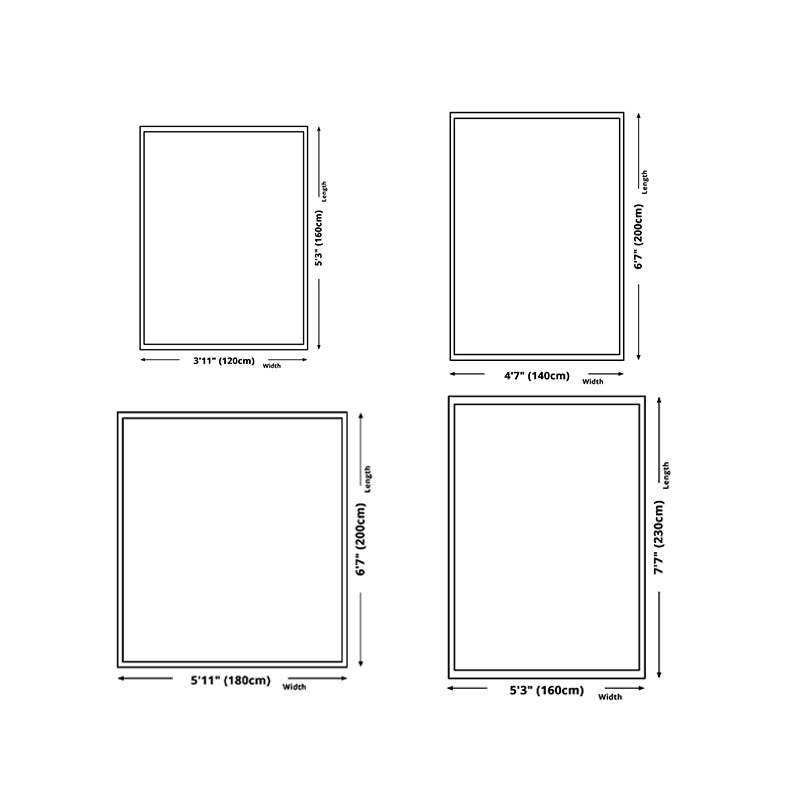 Gorgeous Geometric Rug Polyester Gray Rug Tear Resistant Rug for Living Room