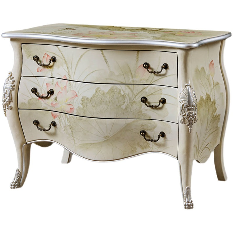 Traditional Storage Chest Solid Wood Dresser with 2/3 Drawers