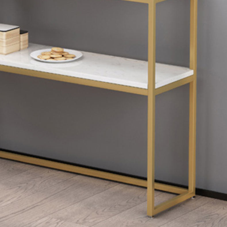 Home Dining Kitchen Island Table Modern Simple Rectangular Prep Table