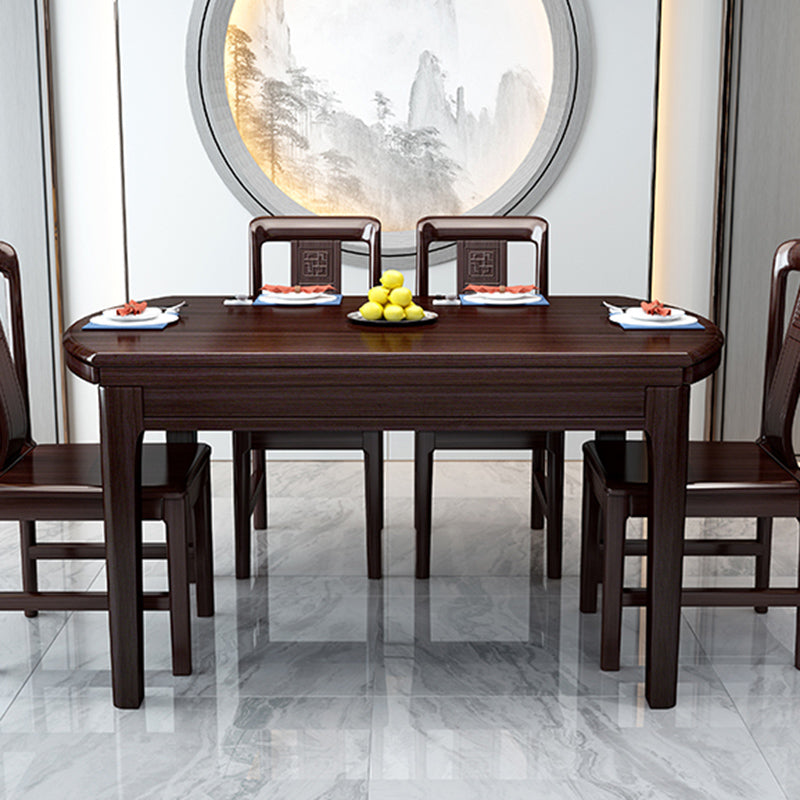 Modern Foldable Dining Table for Home Solid Wood Dinette Table