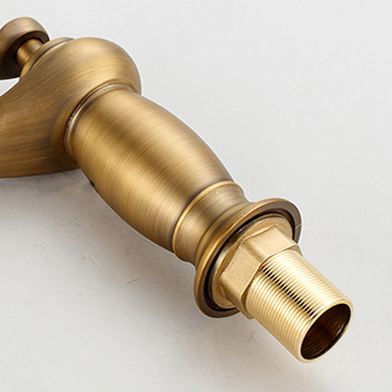 Vintage Classic Vessel Faucet Lever Handle Low Arc Vessel Sink Bathroom Faucet