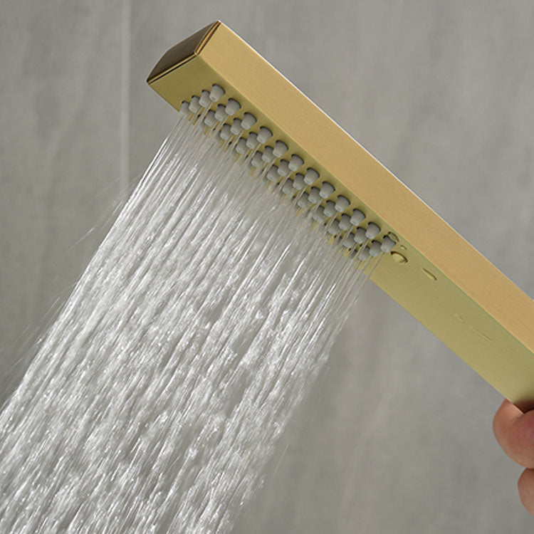 Brass Roman Bathtub Faucet Waterfall Spout Tub Faucet with Hand Shower
