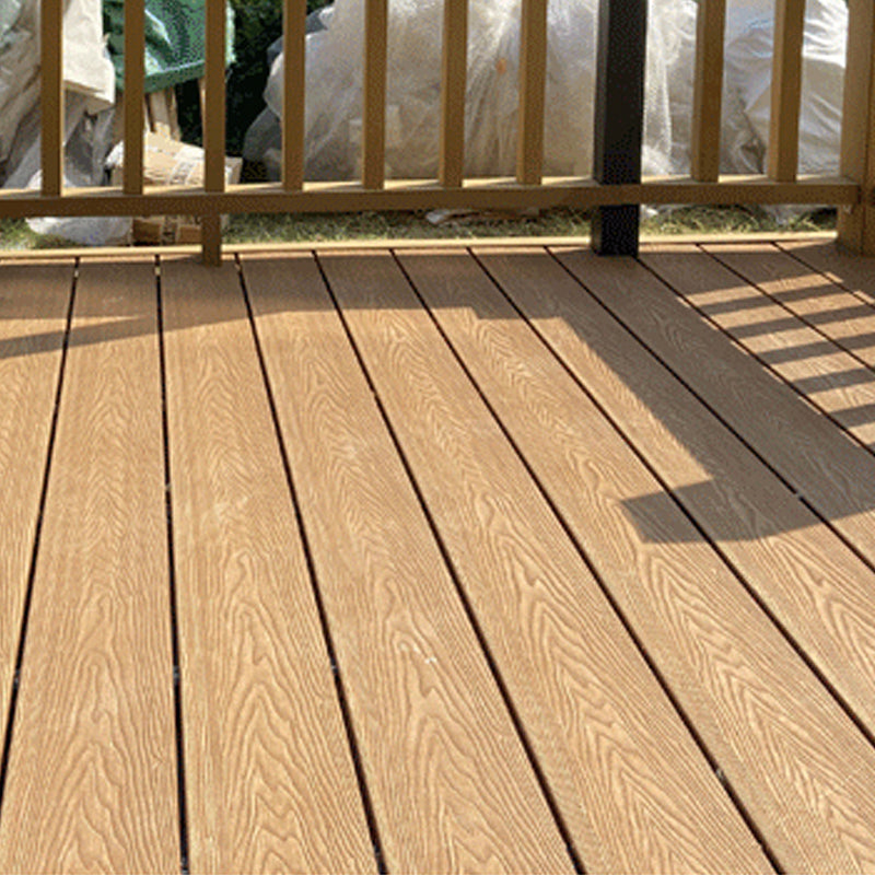 Composite Deck Plank Solid Color Wire Brushed Deck Tiles for Outdoor