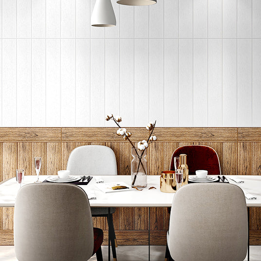 Wall Paneling Wainscoting Vinyl Peel and Stick Smooth Waterproof Indoor Wall Paneling