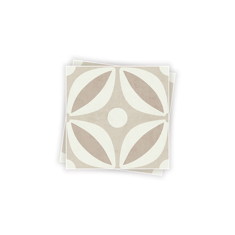 Square Stain Resistant Peel & Stick Tile with Pattern Single Tile for Backsplash Wall