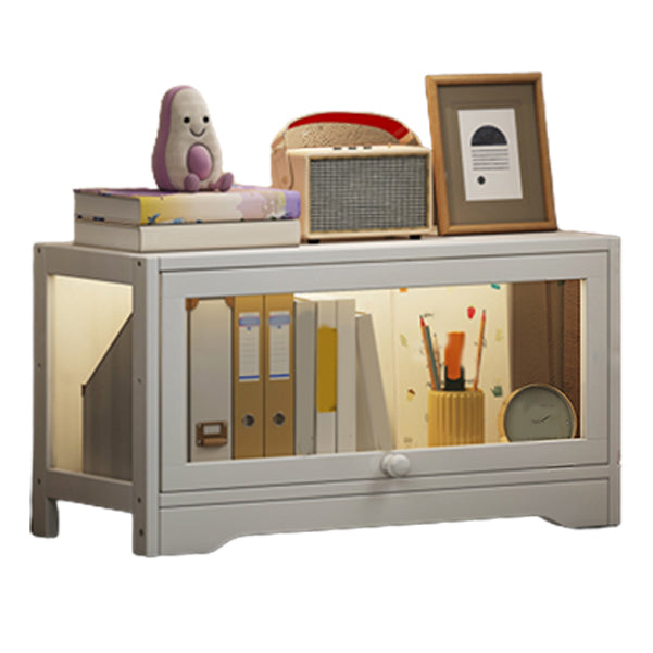 White Bamboo Standard Kids Bookcase Scandinavian Freestanding Bookcase