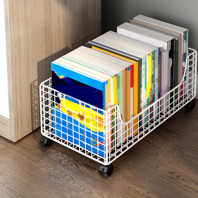 Closed Back Standard Kids Bookcase Scandinavian Bookshelf Metal