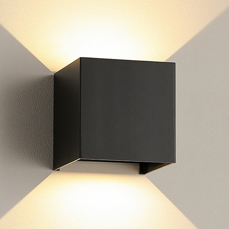 Modernism White/Black 2-Light Wall Mounted Sconce Shaded LED Wall Light