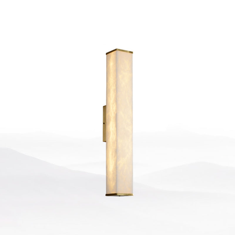 Contemporary Style Copper Wall Light Geometric Shape Wall Lamp for Living Room