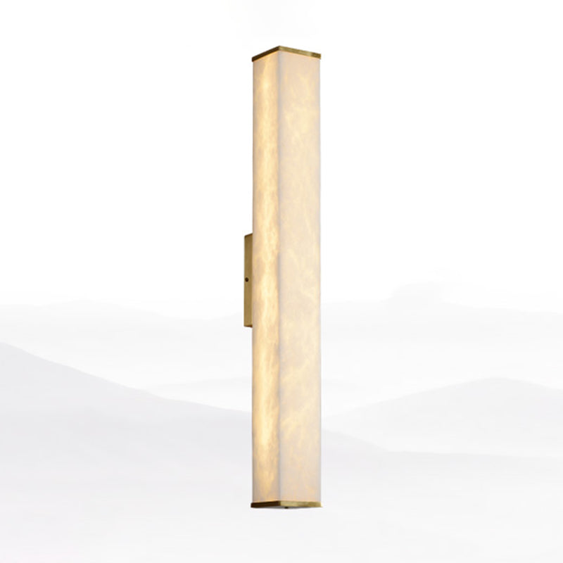 Contemporary Style Copper Wall Light Geometric Shape Wall Lamp for Living Room