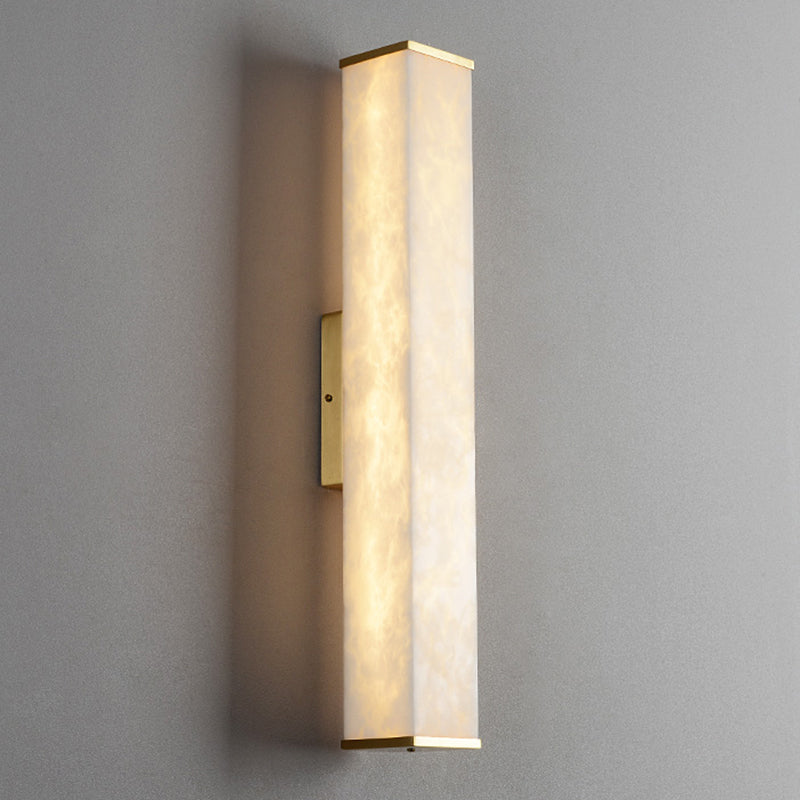 Contemporary Style Copper Wall Light Geometric Shape Wall Lamp for Living Room