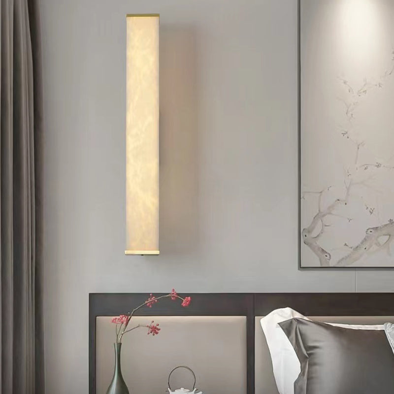 Contemporary Style Copper Wall Light Geometric Shape Wall Lamp for Living Room