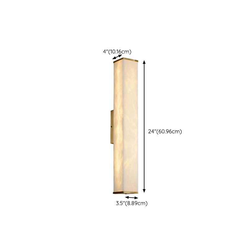 Contemporary Style Copper Wall Light Geometric Shape Wall Lamp for Living Room