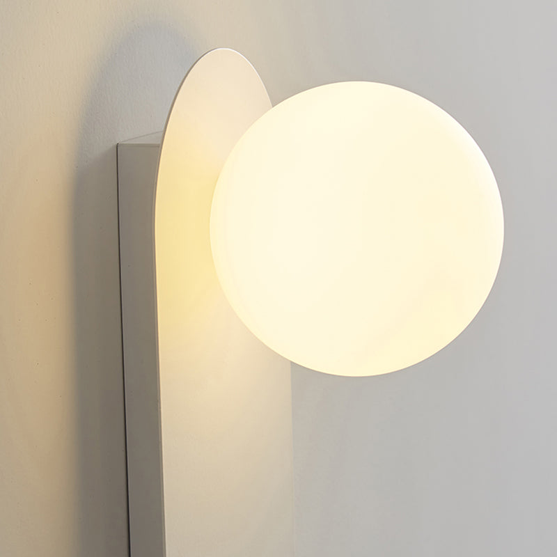 1-Light Modernism Wall Mounted Sconce Glass Wall Light for Foyer