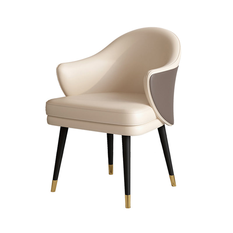 Modern Fixed Dinette Set 1/2/5 Pcs Round Stone Dinette Table with Dining Chair