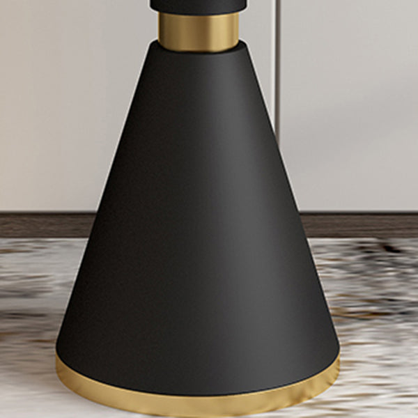 Modern Fixed Dinette Set 1/2/5 Pcs Round Stone Dinette Table with Dining Chair