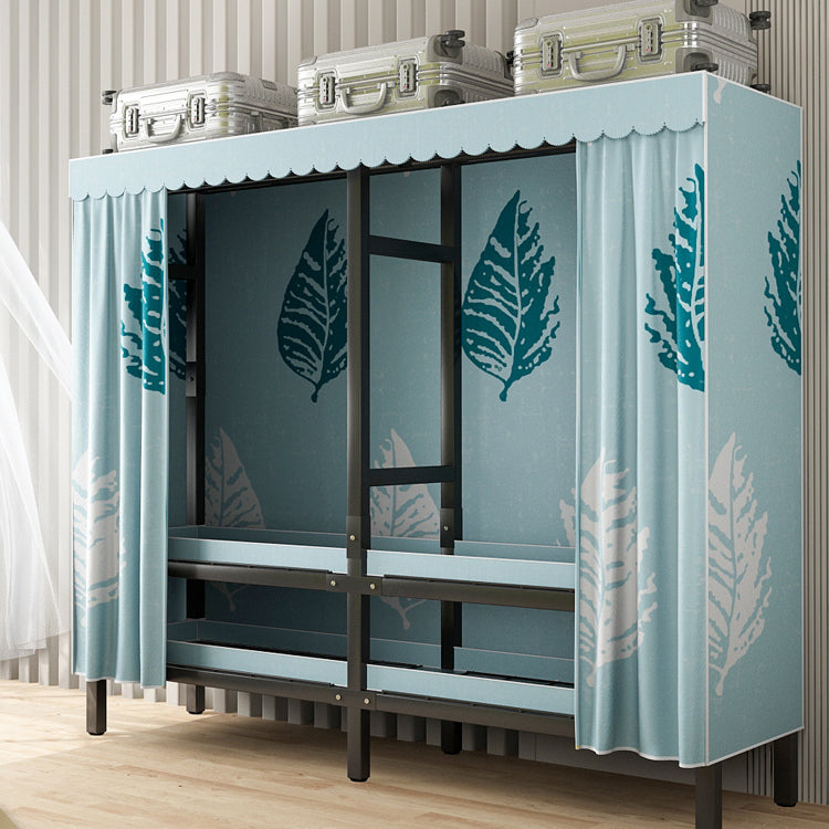 Foldable Freestanding Wardrobe Metal Frame Multifunctional Wardrobe