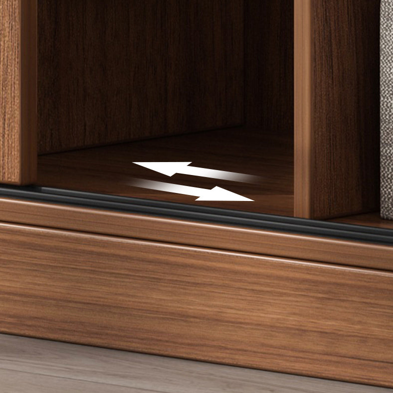 Contemporary Wood Frame Wardrobe Freestanding Wardrobe with 2 Soft Close Doors