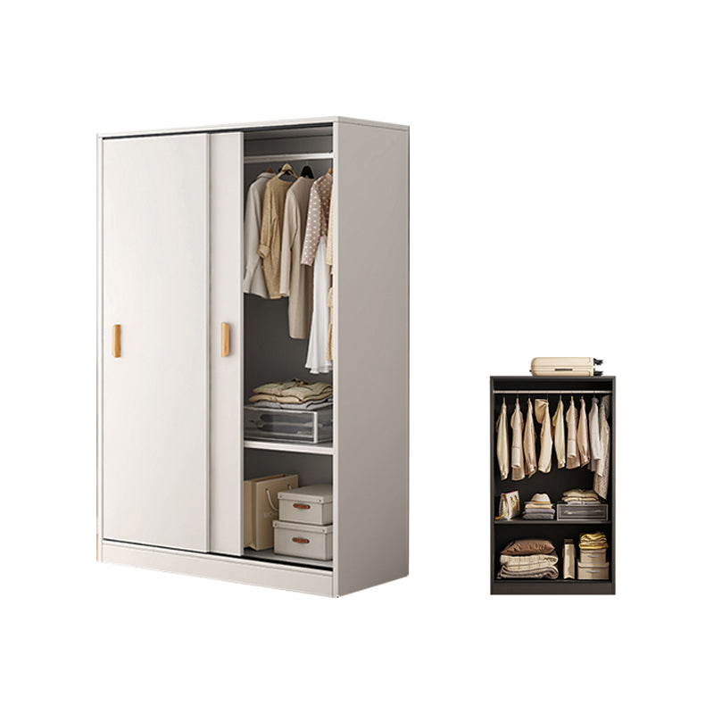 Contemporary Wood Frame Wardrobe Freestanding Wardrobe with 2 Soft Close Doors
