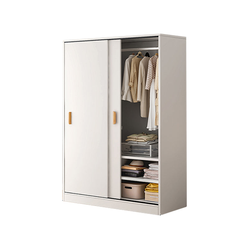 Contemporary Wood Frame Wardrobe Freestanding Wardrobe with 2 Soft Close Doors