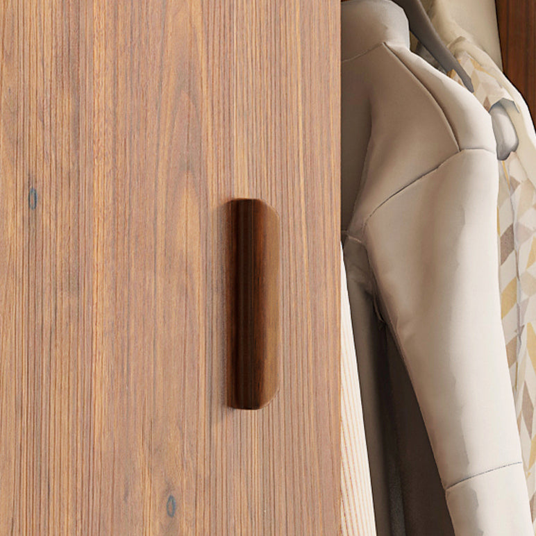 Contemporary Wood Frame Wardrobe Freestanding Wardrobe with 2 Soft Close Doors