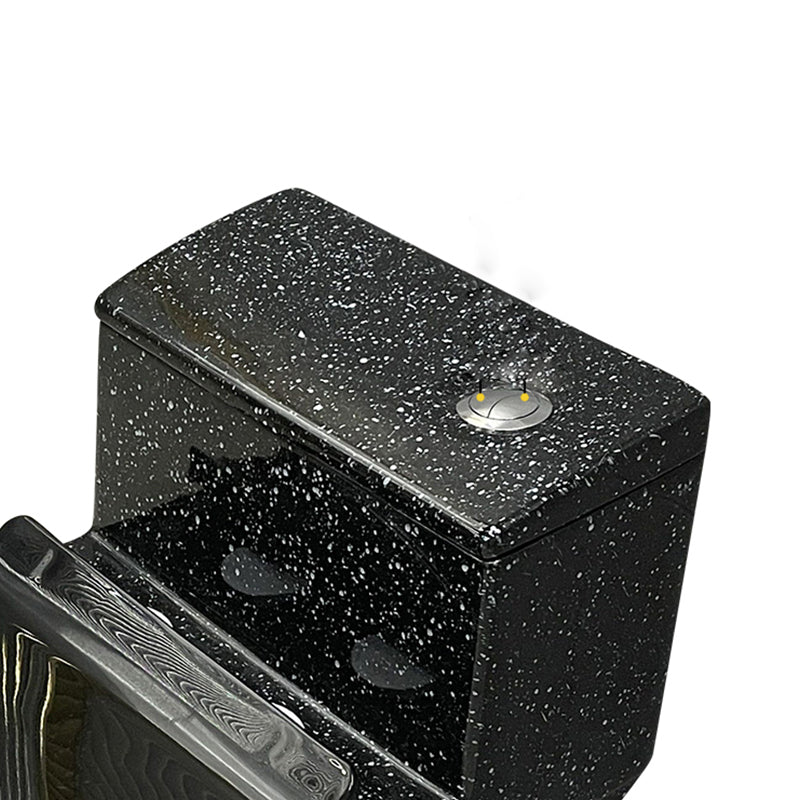 Traditional Flush Toilet Floor Mounted Siphon Jet Toilet Porcelain Bowl