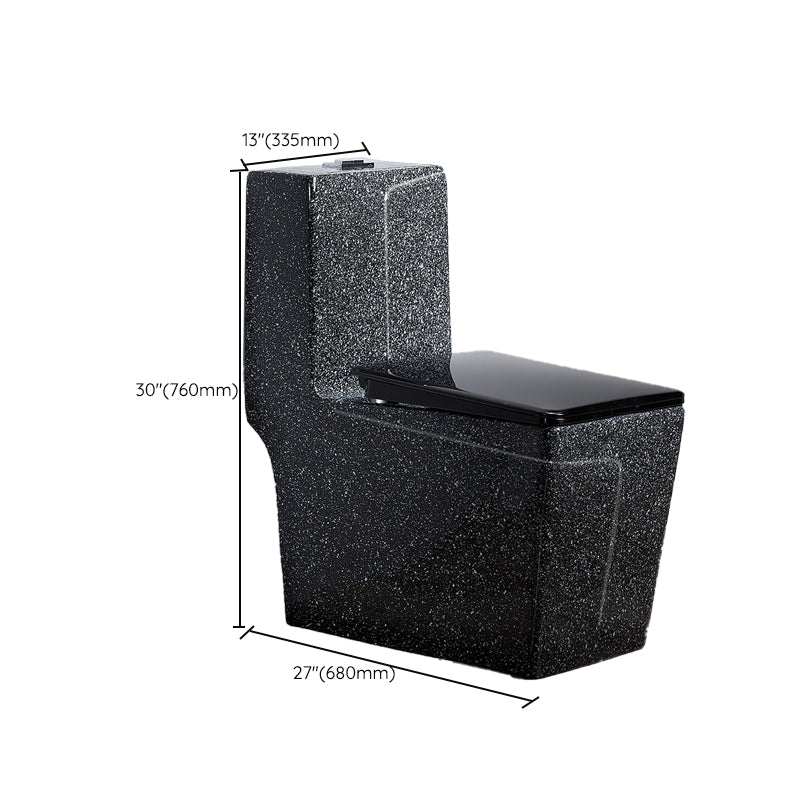 Traditional Flush Toilet Floor Mounted Siphon Jet Toilet Porcelain Bowl