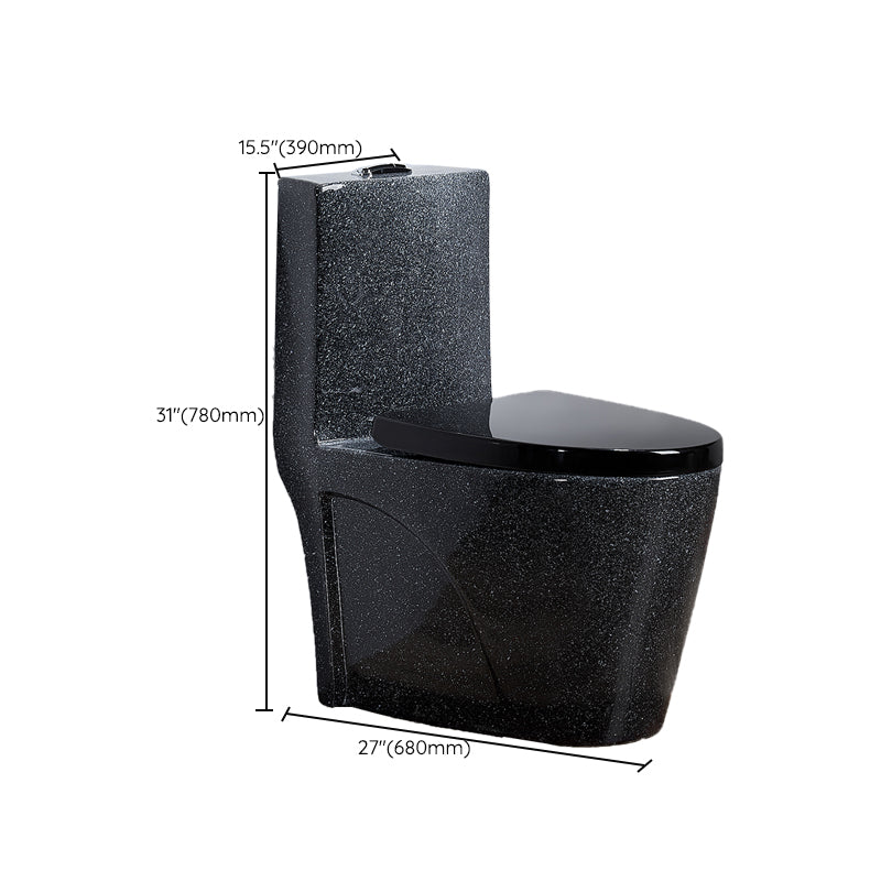 Traditional Flush Toilet Floor Mounted Siphon Jet Toilet Porcelain Bowl