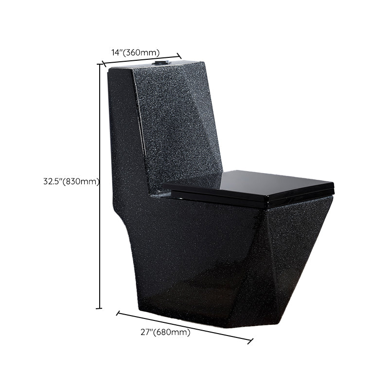 Traditional Flush Toilet Floor Mounted Siphon Jet Toilet Porcelain Bowl